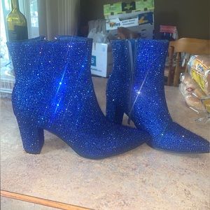 Midnights Blue Ankle Booties